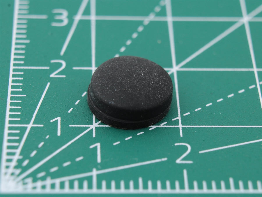 Picior rotund din cauciuc autoadeziv Ø9.9mm x Ø4mm x înălțime 3