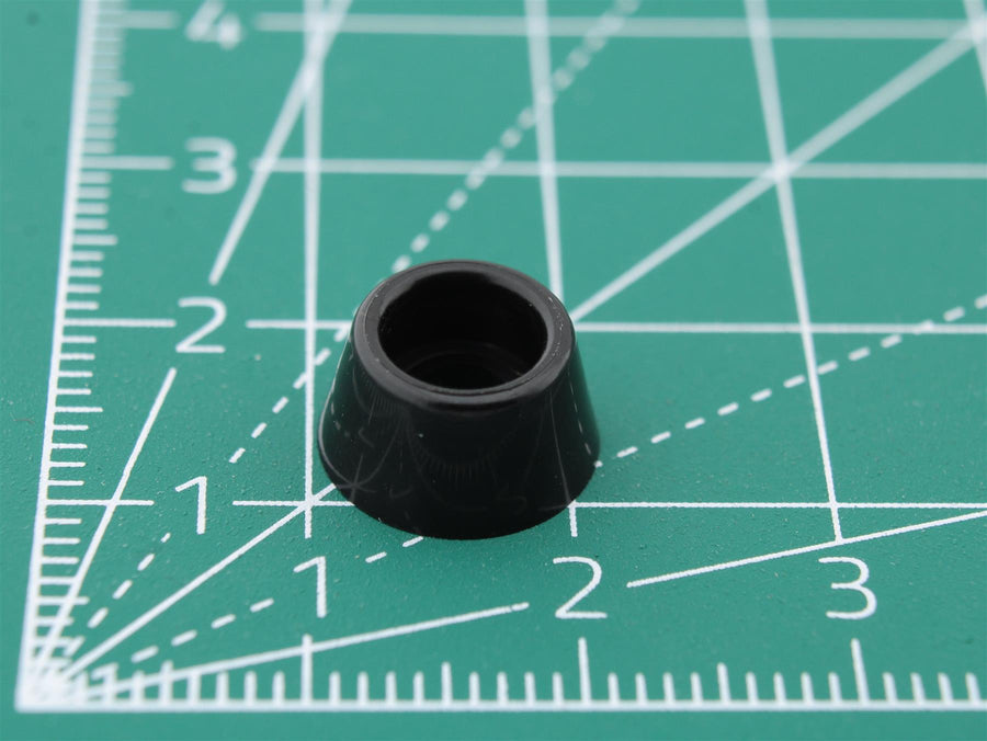 Picior rotund din polietilenă cu orificiu Ø3.5mm Base Ø11.0