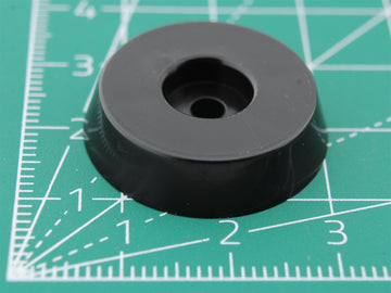 Picior rotund din polietilenă cu orificiu Ø3.3mm Base Ø25.0