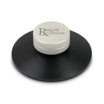 Record Doctor LP Record Clamp for Turntables – Adjustable Pressure [Blac