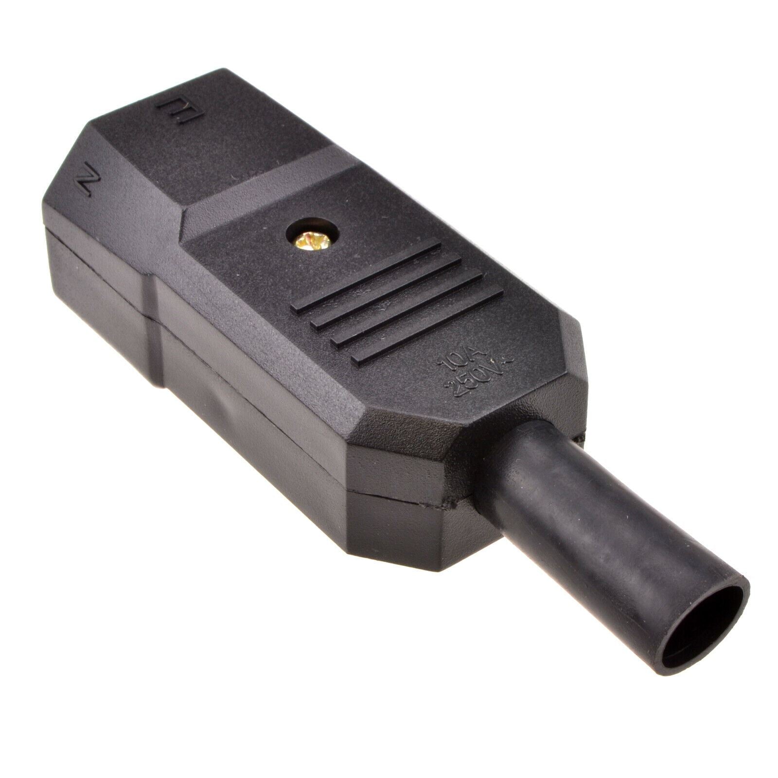 IEC C14 Male Plug 3 Pin 250 V 5 A for Cable