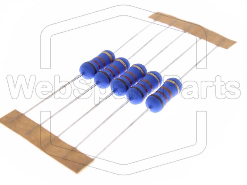 5x Metallic Film Resistance 12kR 2W ±5% Ø5x12mm - WebSpareParts