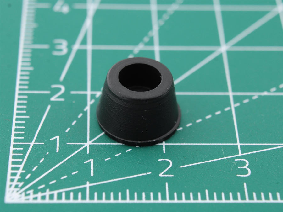 Picior rotund din cauciuc cu Ø3.2mm Base Ø11.5