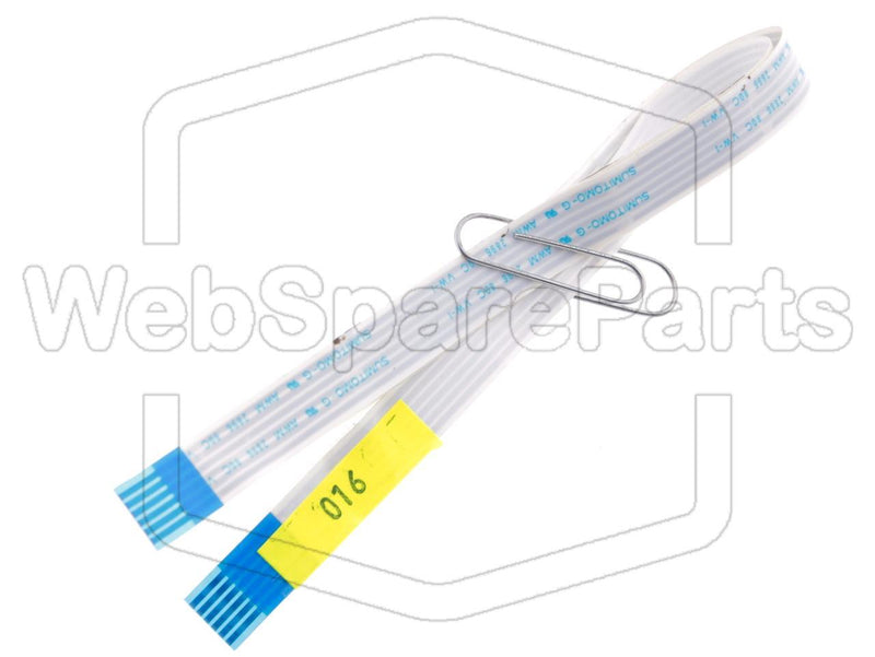 6 Pins Inverted Flat Cable L=402mm W=9.10mm