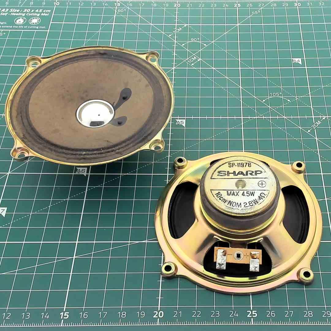 Speaker SP-1197B for Sharp WQ-268E Boombox (Pair) [Ø12cm H3.4cm]
