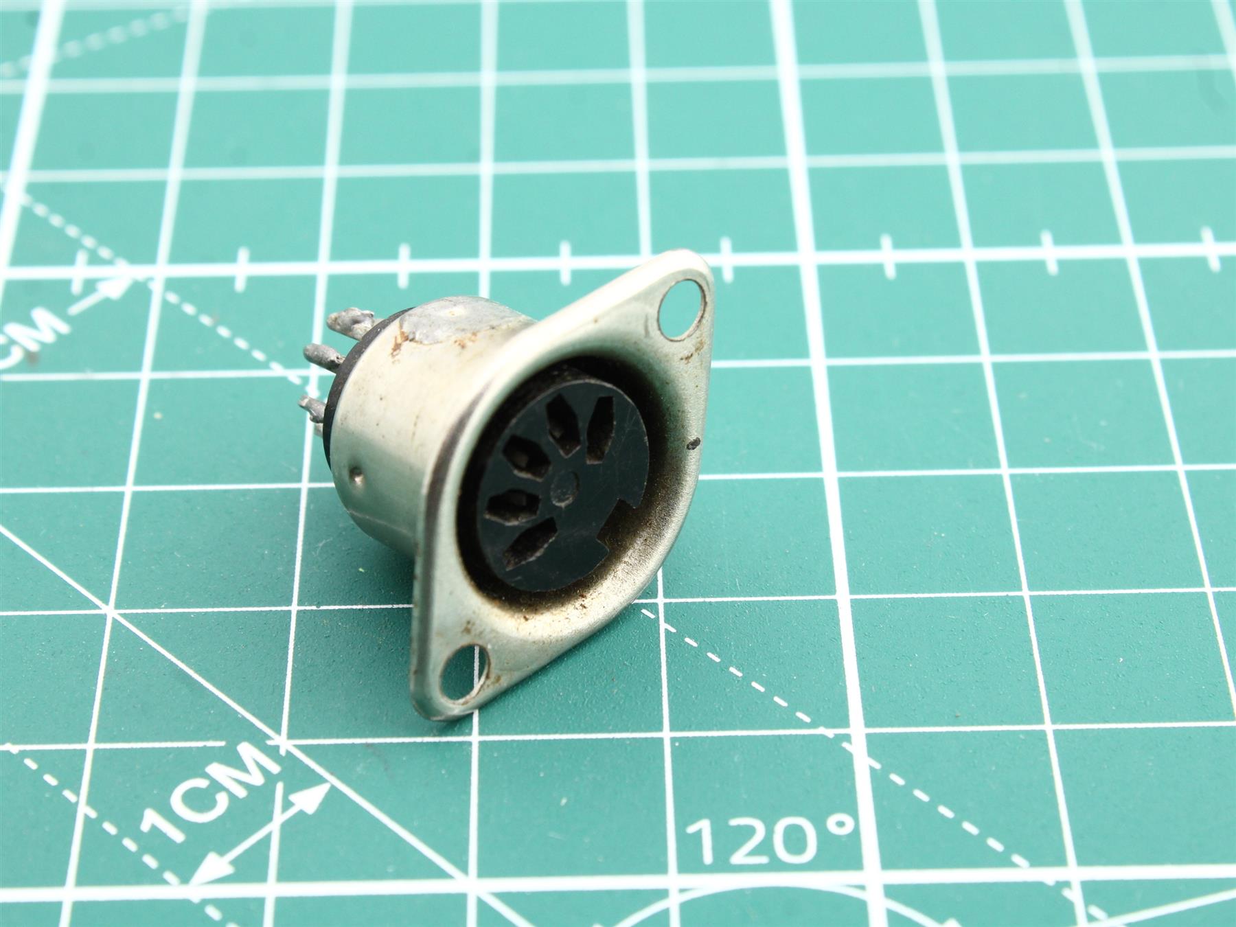 5-Pin DIN Wall-Mount Socket Connector for Vintage Audio Equipment Repair