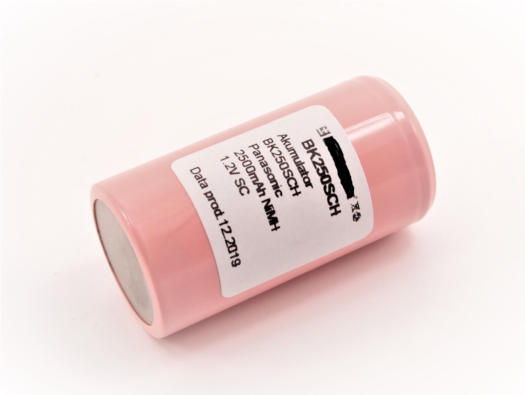 Ni-MH Battery SC BK250SCH 1.2V 2500mAh [Ø23.0x43.0 mm