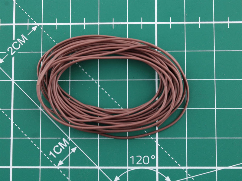 Multi strand electrical wire Brown 0.35mm x 2.0 meters