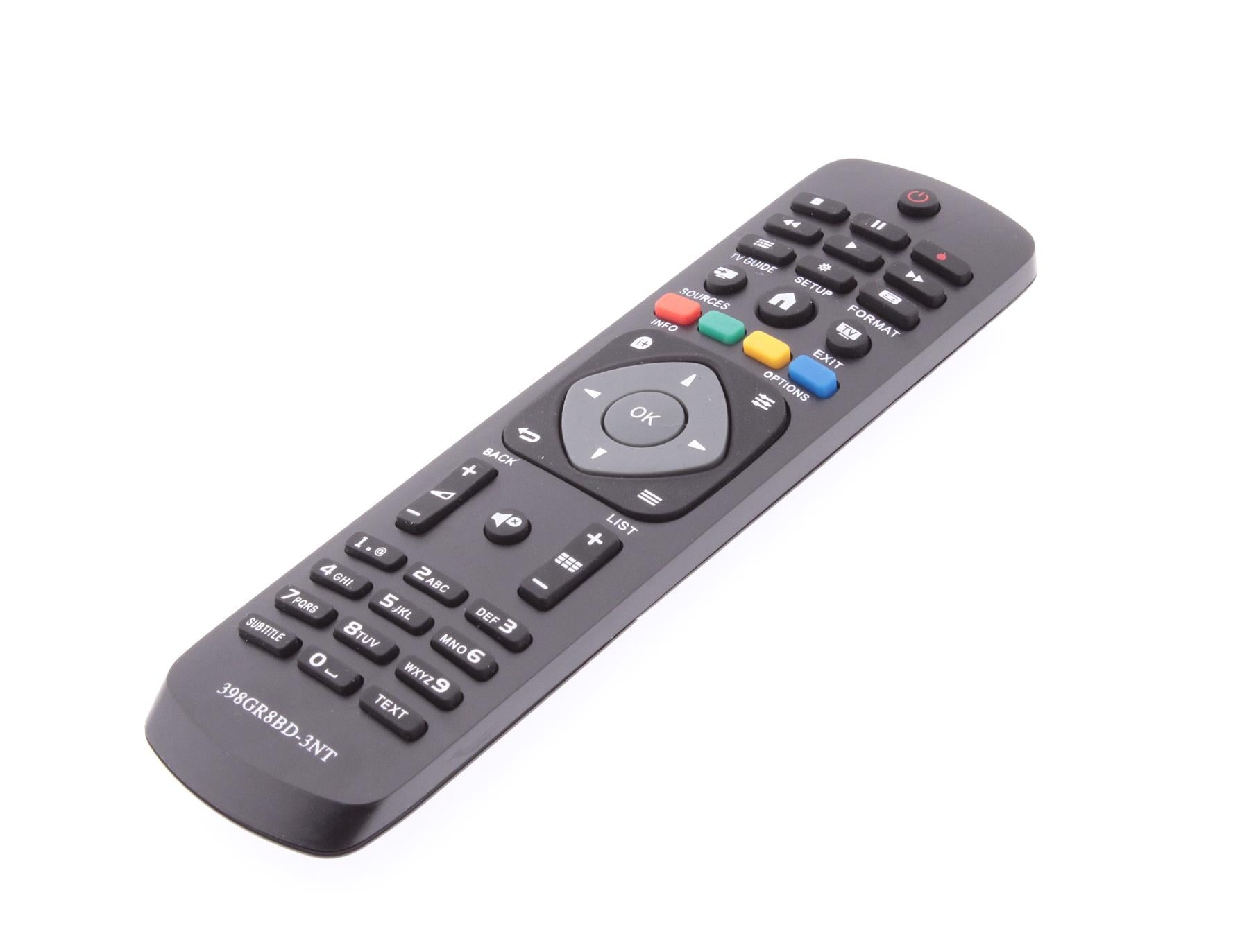 Replacement TV Remote Control for Philips YKF348-001, YKF346-001, 398GR8BD