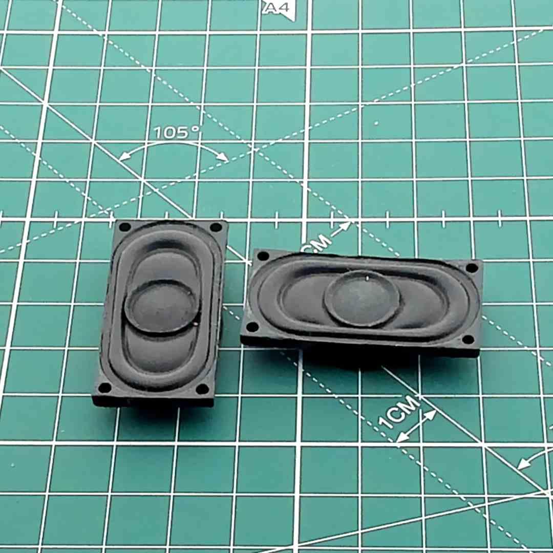 Pair of Oval Replacement Speakers for Vintage Audio, 4 Ohm 2 W [40x20x8mm]
