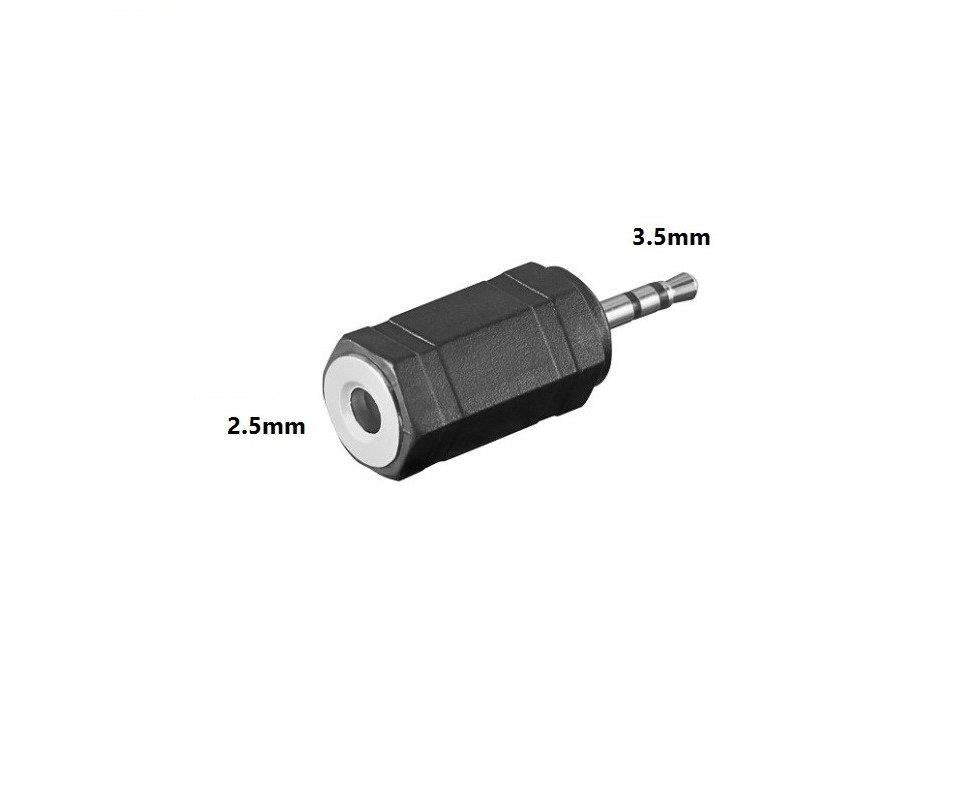 3.5mm Stereo Jack Male to 2.5mm Jack Female Adapter