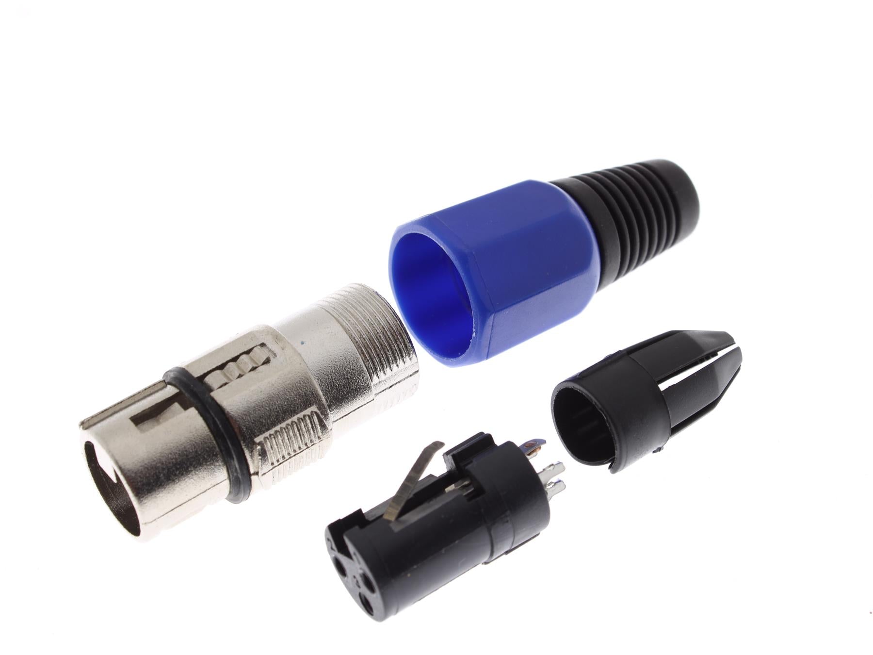 3-Pin XLR Female Connector [Blue]