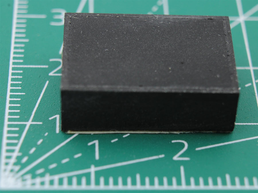 Picior dreptunghiular din cauciuc autoadeziv 20.0mm x14.0mm Height 6.5mm