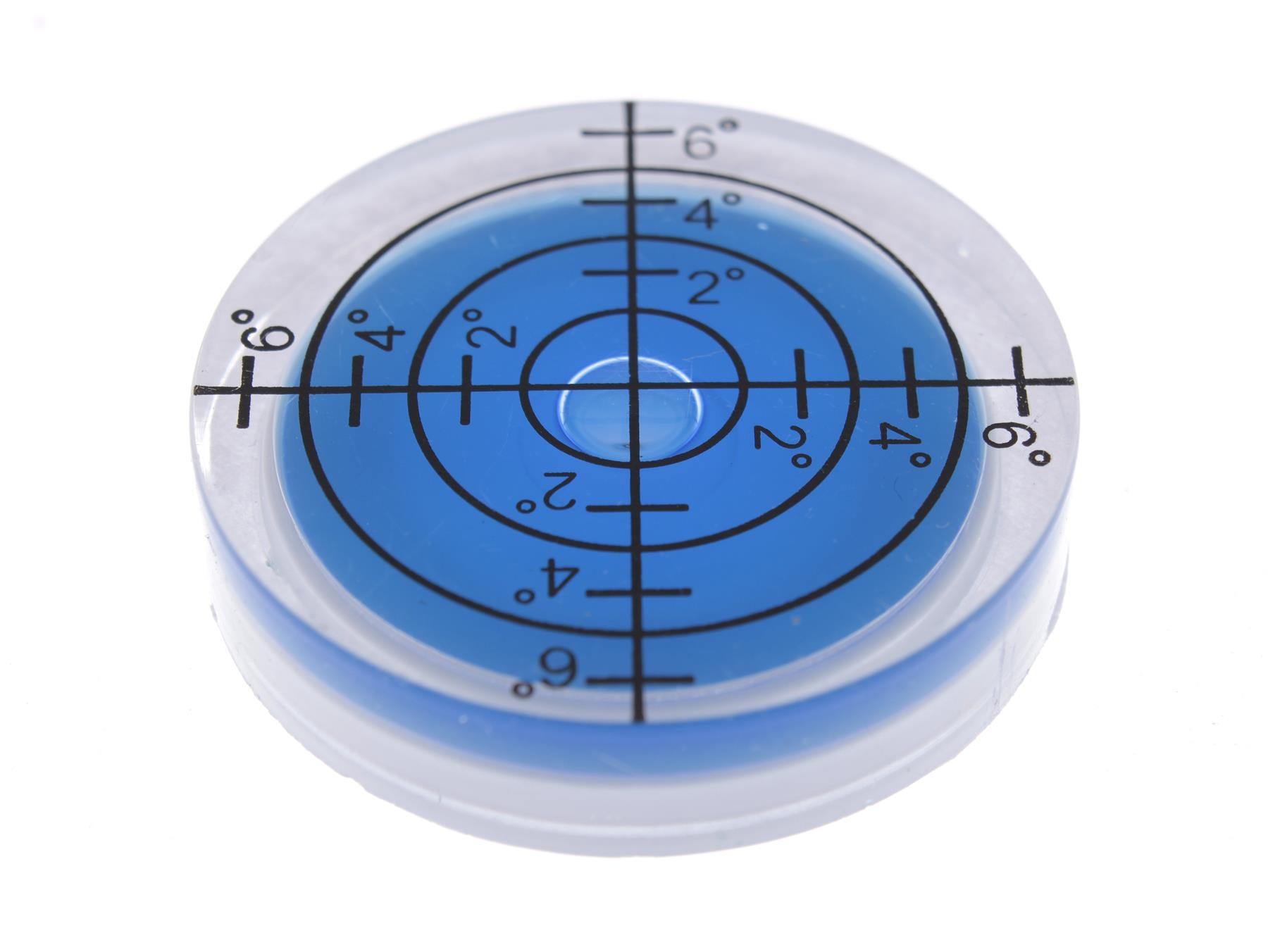 Turntable Bubble Level for Record Players – 37 mm × 2 mm [Blue]