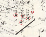 Philips N4307 Set 4 garnituri cauciuc motor și șasiu pentru magnetofon cu bobine &mdash; photo 2