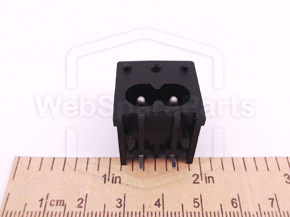 PCB-Mount IEC C8 AC Mains Input Connector for Sharp CD-BA Series