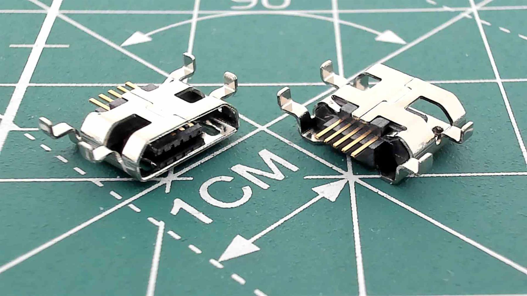 Micro USB Female Connector for PCB Soldering S7497