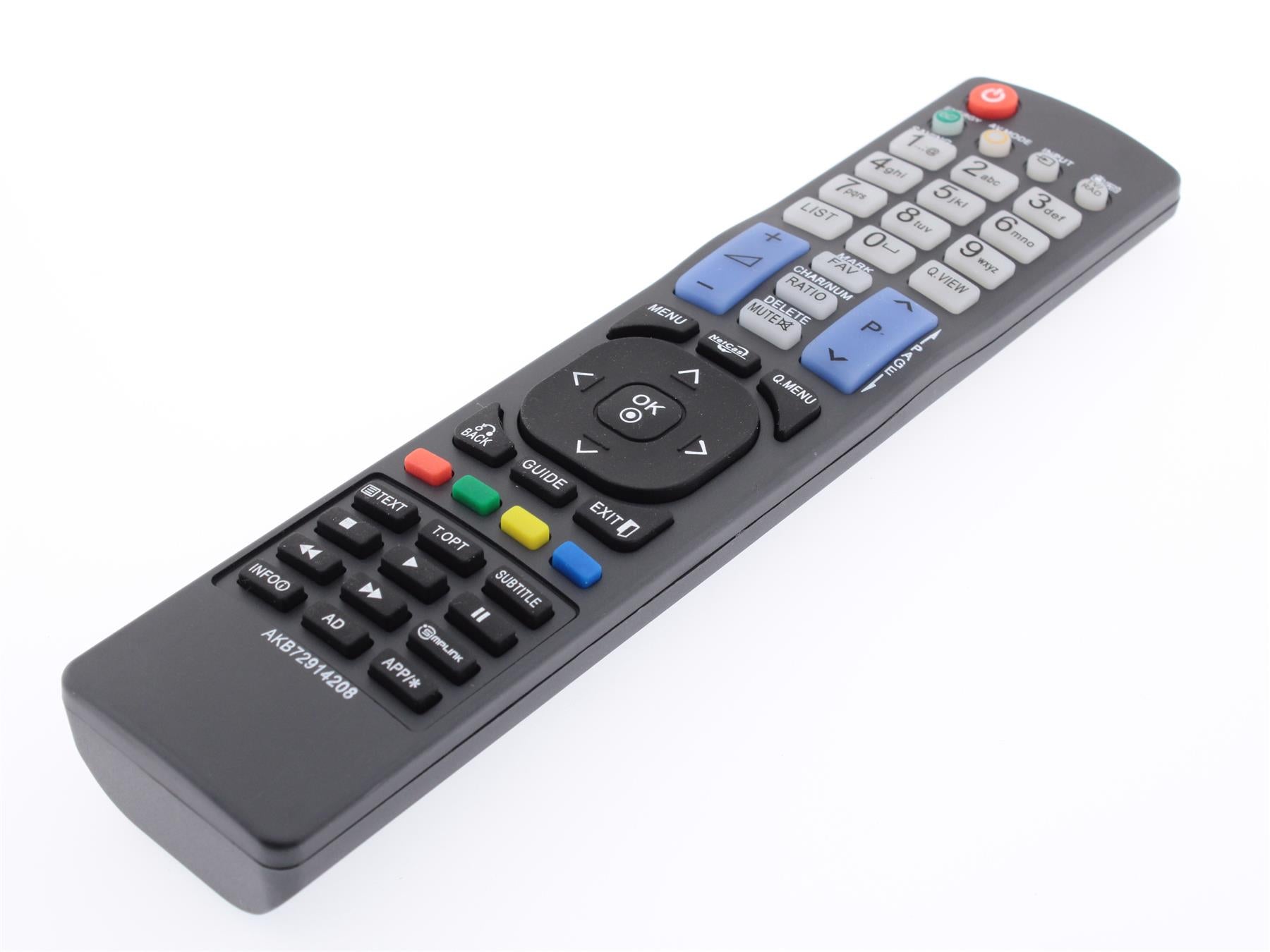Replacement TV Remote Control for LG AKB72914208