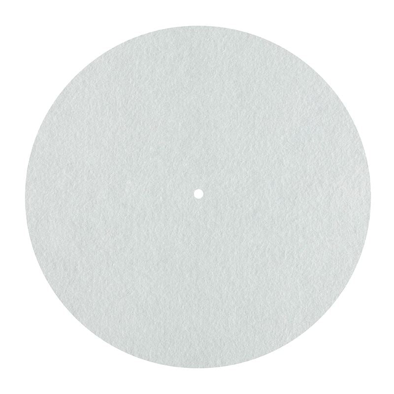 Dynavox PM2 Felt Turntable Mat – Anti-Static Vinyl Platter Mat [White]