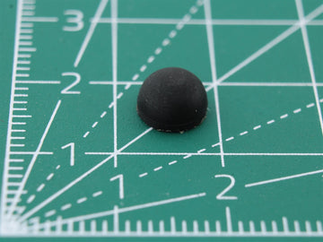 Picior rotund din cauciuc autoadeziv Ø6.7mm x înălțime 4.2m