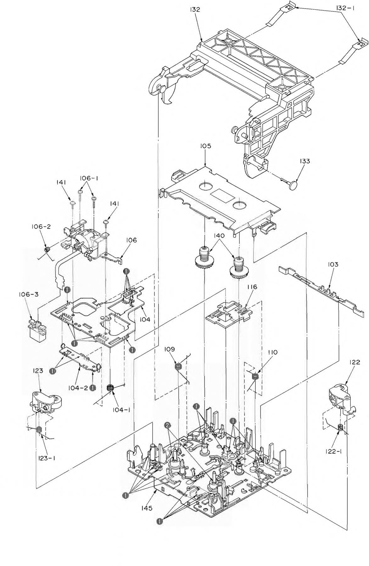 Reel Table for Technics RS-CH510 (Position 140)