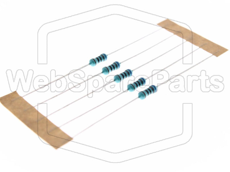 5x Metallic Film Resistance 680R 0.6W ±1% Ø2.5x6.8mm