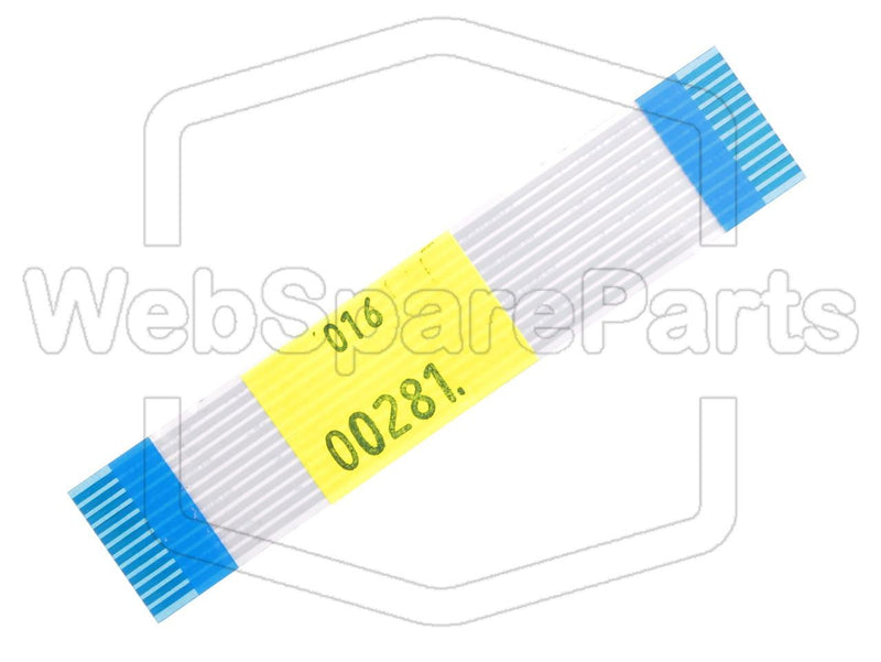 12 Pins Flat Cable L=80mm W=16.30mm