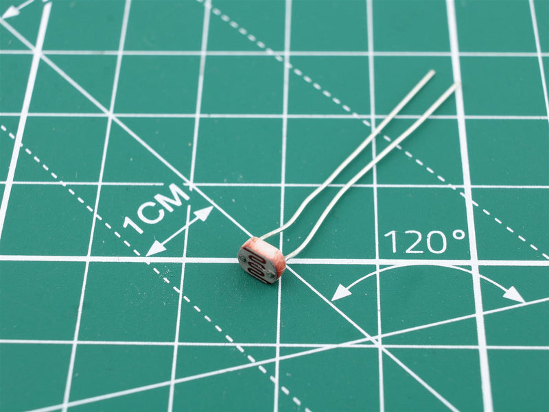 LDR 16..50kOhm 100mW Ø5mm Photoresistor Resistor Photoresistance