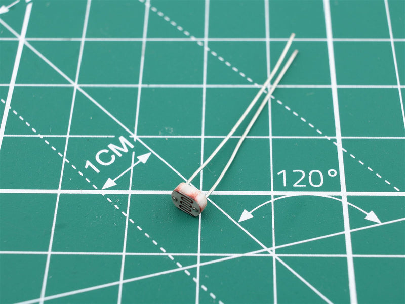 LDR 16..50kOhm 100mW Ø5mm Photoresistor Resistor Photoresistance