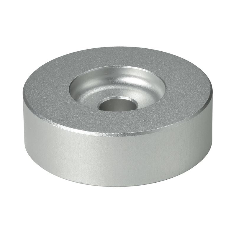 Dynavox ASP2 Aluminium 45 RPM Single Adapter – 7 Inch Single Puck [Silver]