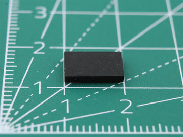 Picior dreptunghiular din cauciuc autoadeziv 9.9mm x 6.0mm Height 1.6mm
