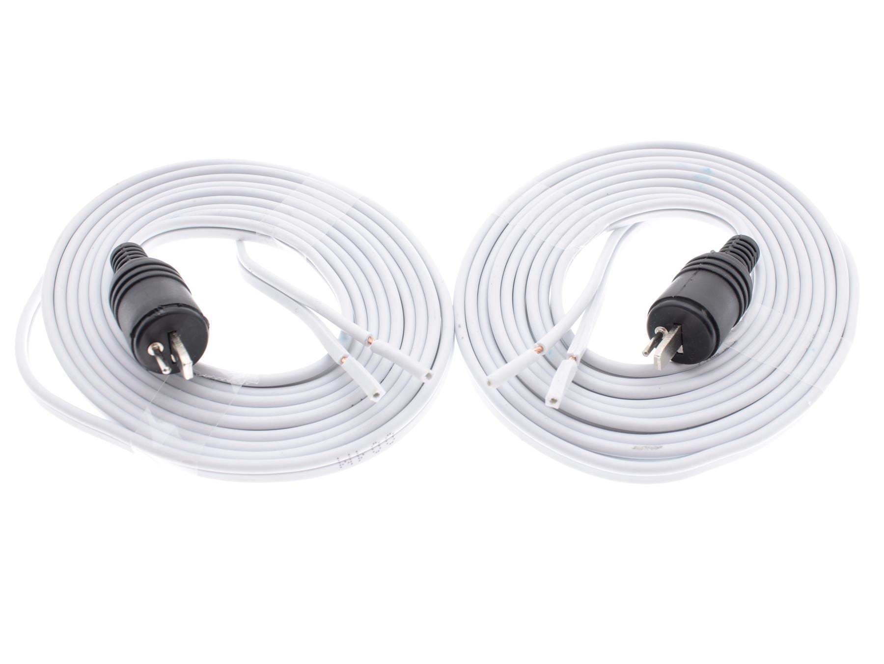2-Pin DIN to Bare End Speaker Cable Pair for Bang & Olufsen [1 meter each]