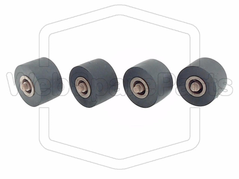 Pinch Roller 10mm x 6.0mm x 1.5mm (with axis in brown)