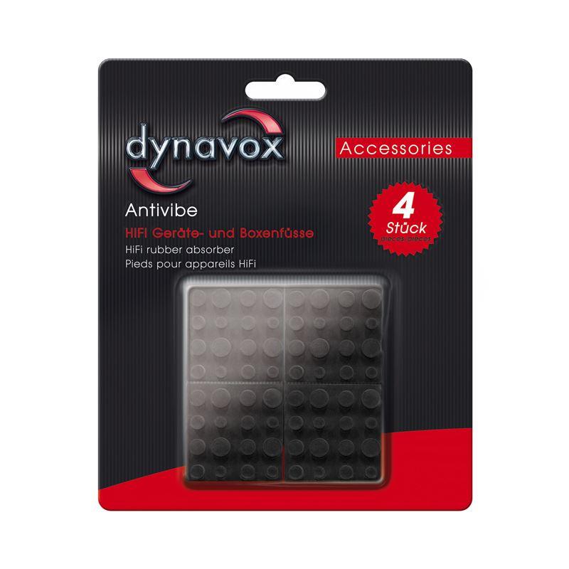 Dynavox Antivibe rubber device and speaker feet, square. 40 x 40 mm, set of 4 - WebSpareParts