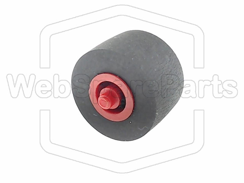 Pinch Roller 10mm x 6mm x 1.5mm (with axis in red)