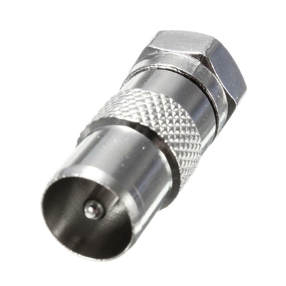 TV IEC Male to F Male Adapter