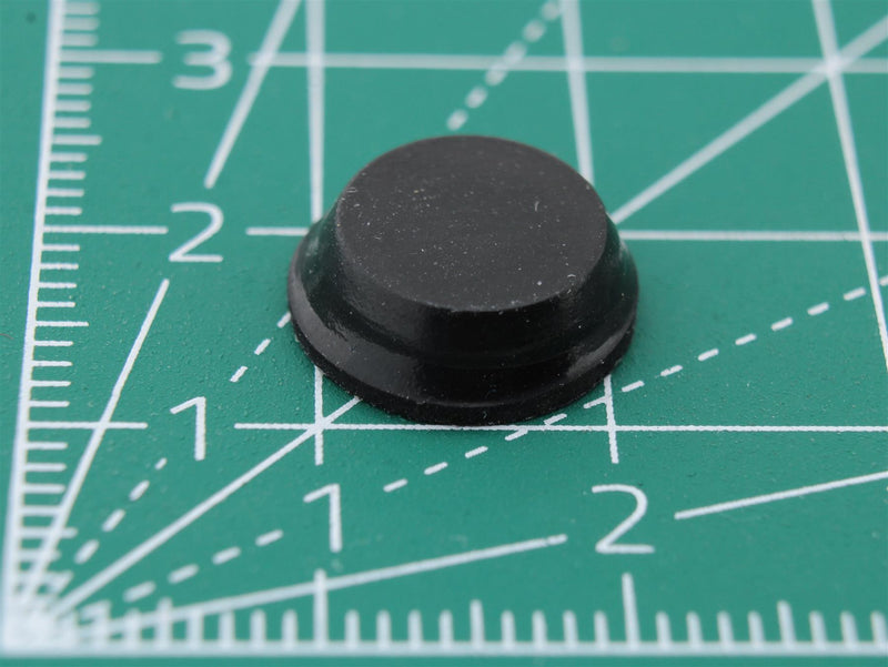 Round Rubber Foot Self-adhesive  Ø12mm x Ø9.5mm x height 4mm