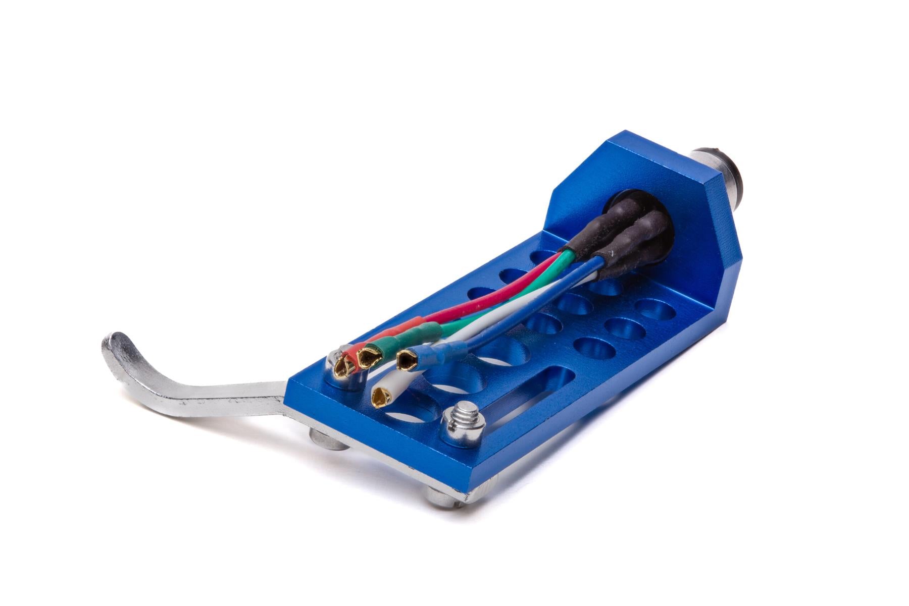 Analogis HS-27 CNC Aluminium Headshell – SME Mount with Gold-Plated OFC Leads [Blue]