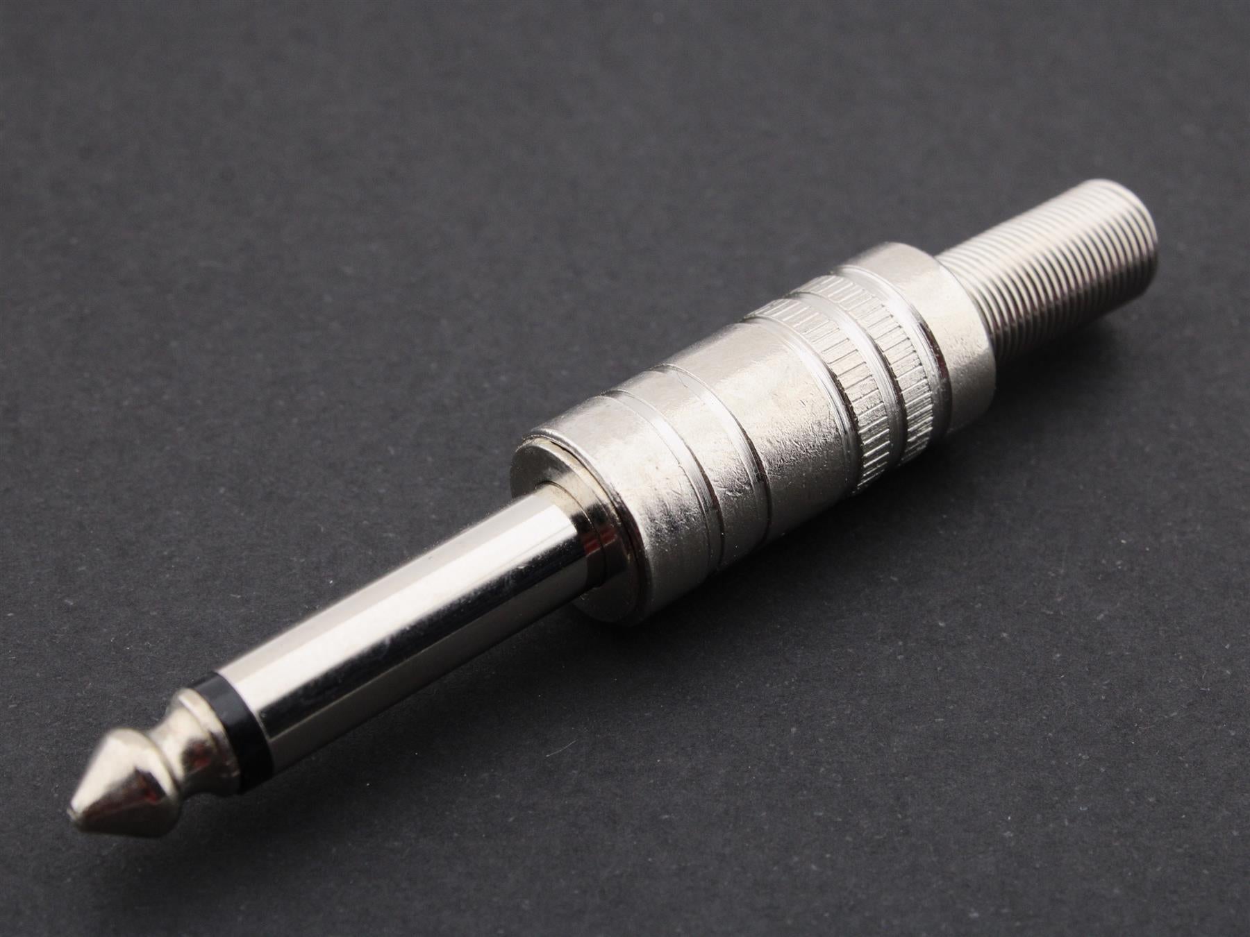 6.3mm Mono Jack Metal Plug for Cable