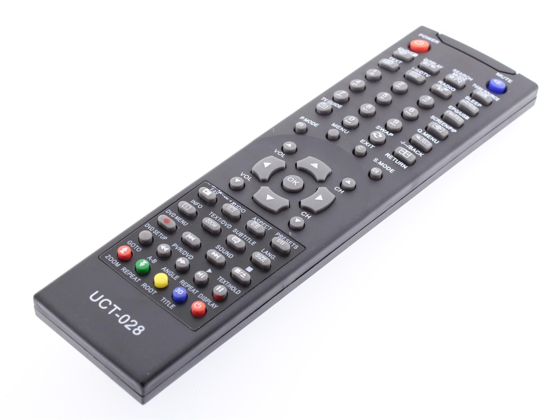 Replacement TV Remote Control for Sharp UCT-028