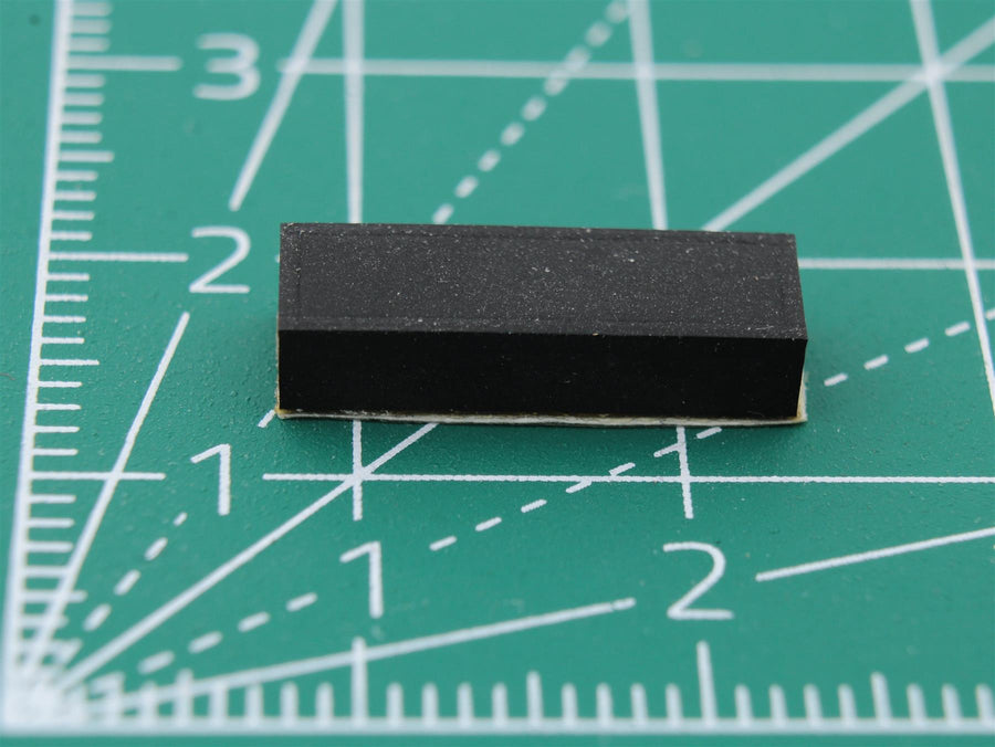 Picior dreptunghiular din cauciuc autoadeziv 16mm x 5mm Height 3.6mm