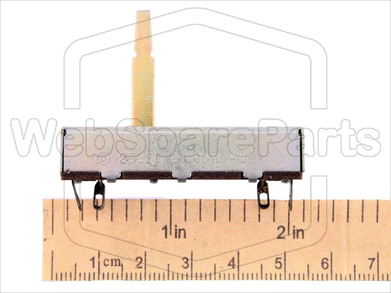 B100K Linear Sliding Potentiometer 25320 for Vintage Audio Equipment Repair