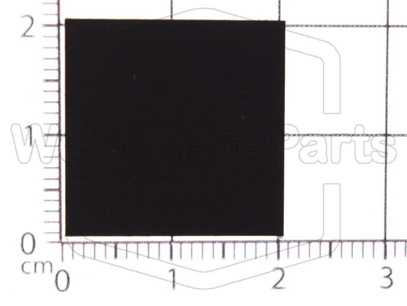 Rectangular Rubber Foot Self-adhesive  20mm x 19.7mm Height 1.5mm