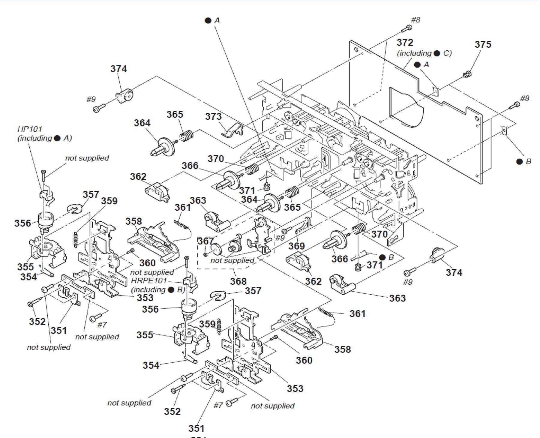 Sony 3-911-116-21 RIVET, PUSH Pos.(371)