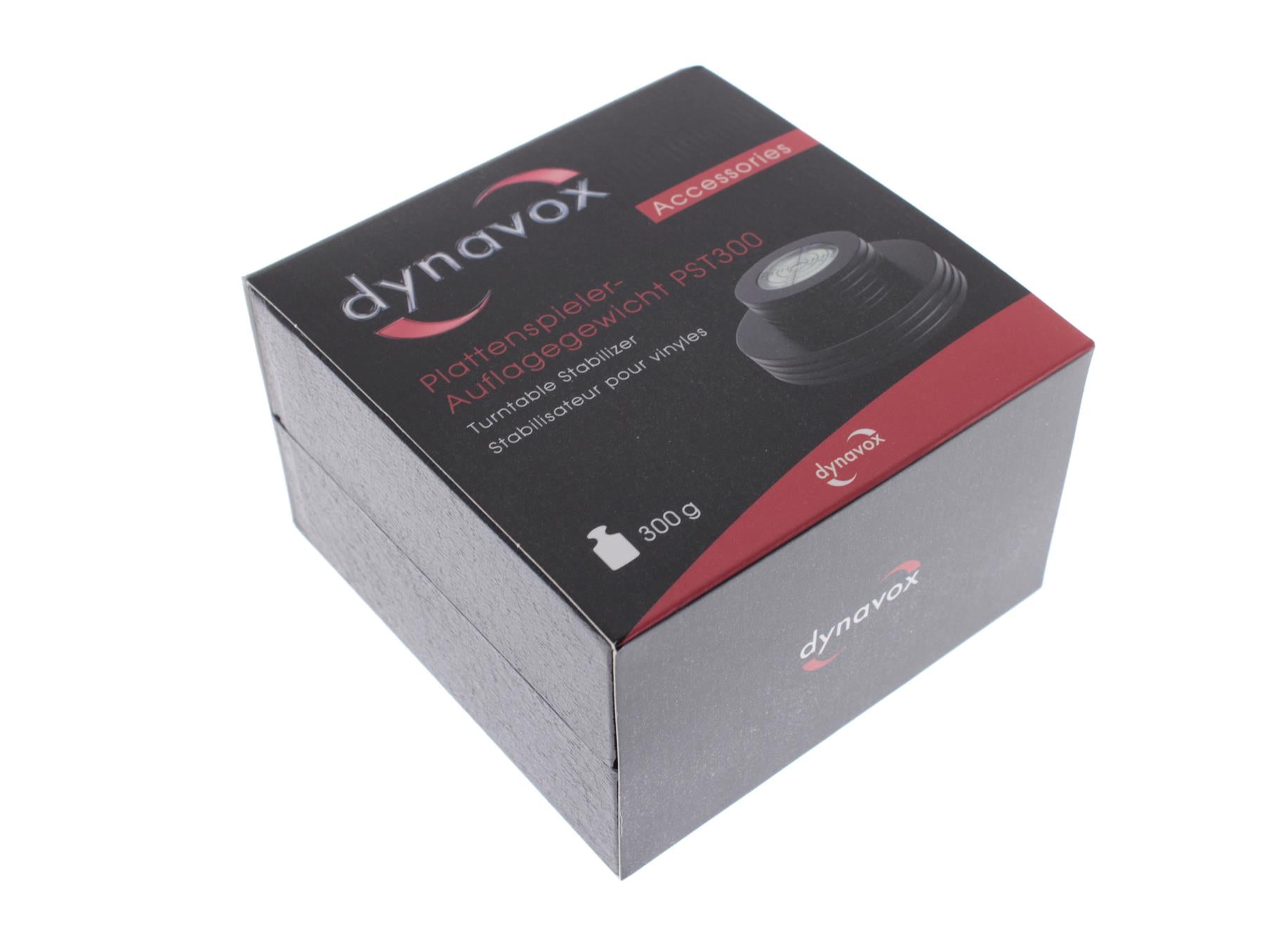Dynavox PST300 Turntable Record Stabilizer with Bubble Level – 300 g [Black]