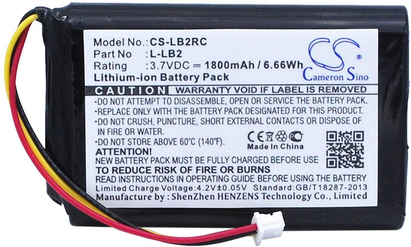 Li-Ion Battery 3.7V 1800mAh for Logitech MX1800 - WebSpareParts