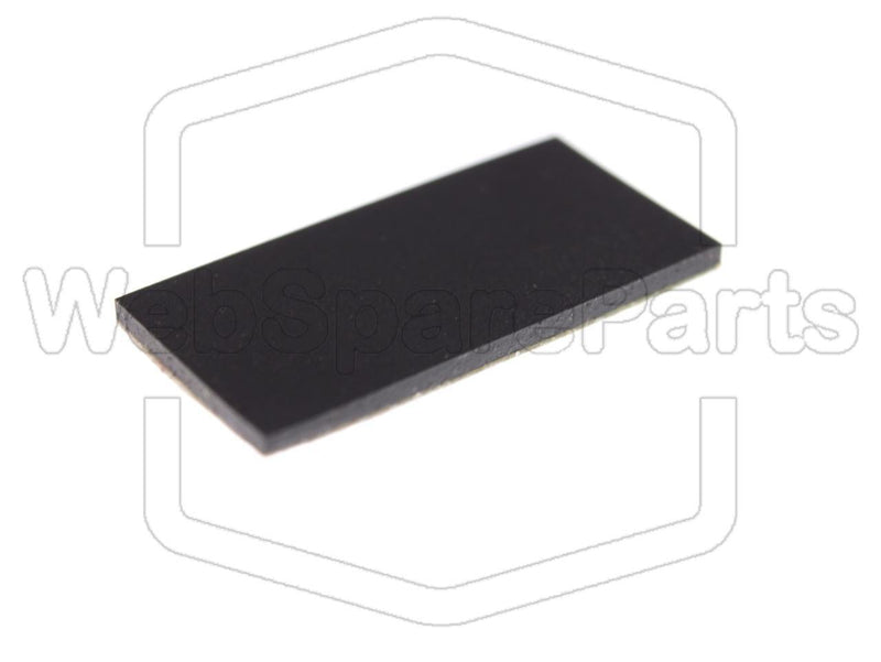 Rectangular Rubber Foot Self-adhesive 20.0mm x 5.0mm Height 1.0 mm - WebSpareParts