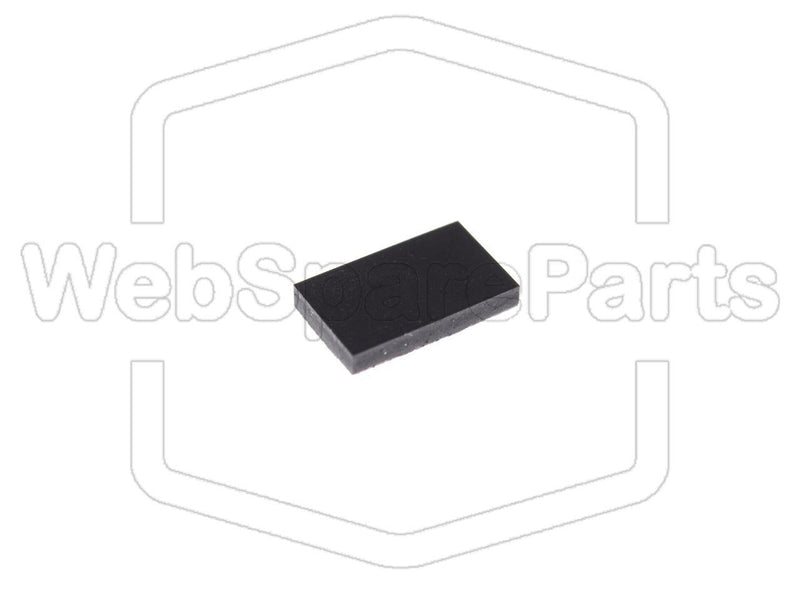 Rectangular Rubber Foot Self-adhesive 9.9mm x 6.0mm Height 1.6mm - WebSpareParts