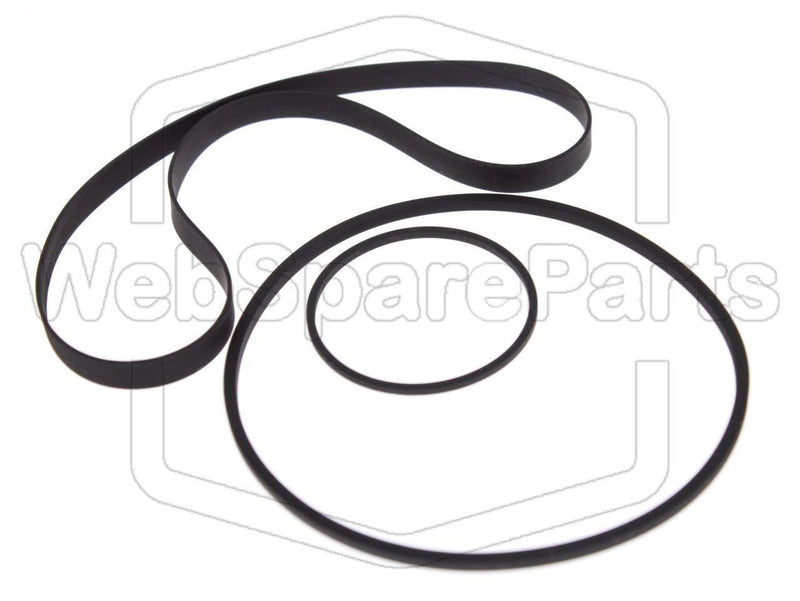 Belt Kit For Cassette Deck Bang & Olufsen Beocord 3500 Version 2 - WebSpareParts