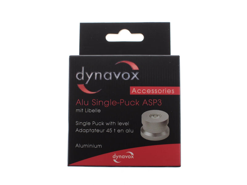 Turntable Vinil Single Adaptor 45 rpm With Level Silver By Dynavox - WebSpareParts